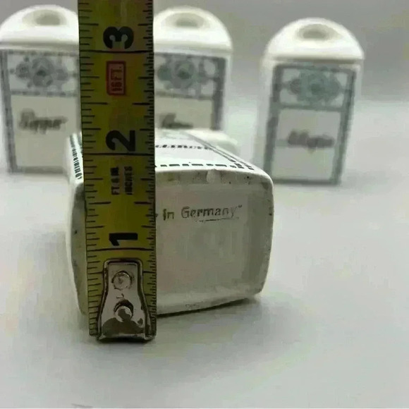 Set Of 4 Antique Moskau Vintage Made In Germany Porcelain Spices Jars - Picture 14 of 14
